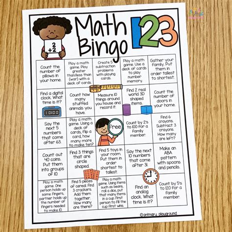 Math Bingo Guidelines .